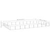 Dog Kennel Silver 484 Square Feet Steel